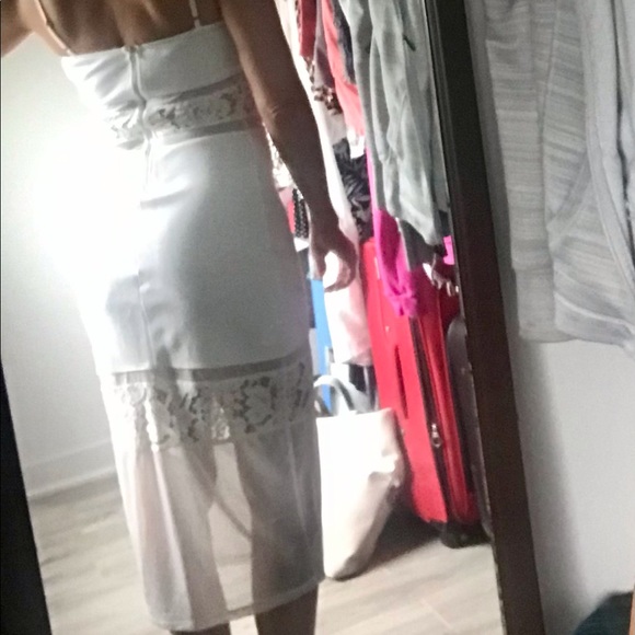 French Connection White dress with lace - Picture 2 of 2